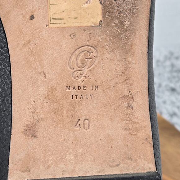 M. Gemi The Stellato Gray Leather Slip On Casual Daily Loafer Flats Women 40 - Picture 13 of 13